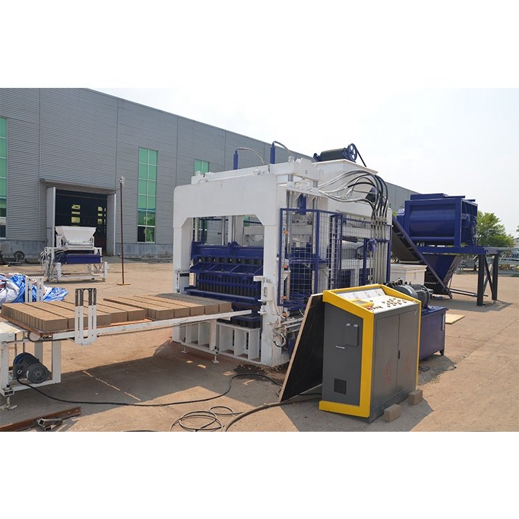 QT7-15 Engine Pump PLC Core Components Hollow Block Paver Slab Maker Clay Brick Raw Material Model QT4 Brick Molding Machine