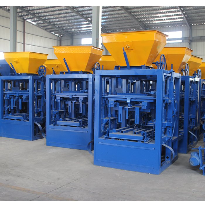 QT4-24 Semi-automatic brick machine blocks cement making machine concrete brick making machinery