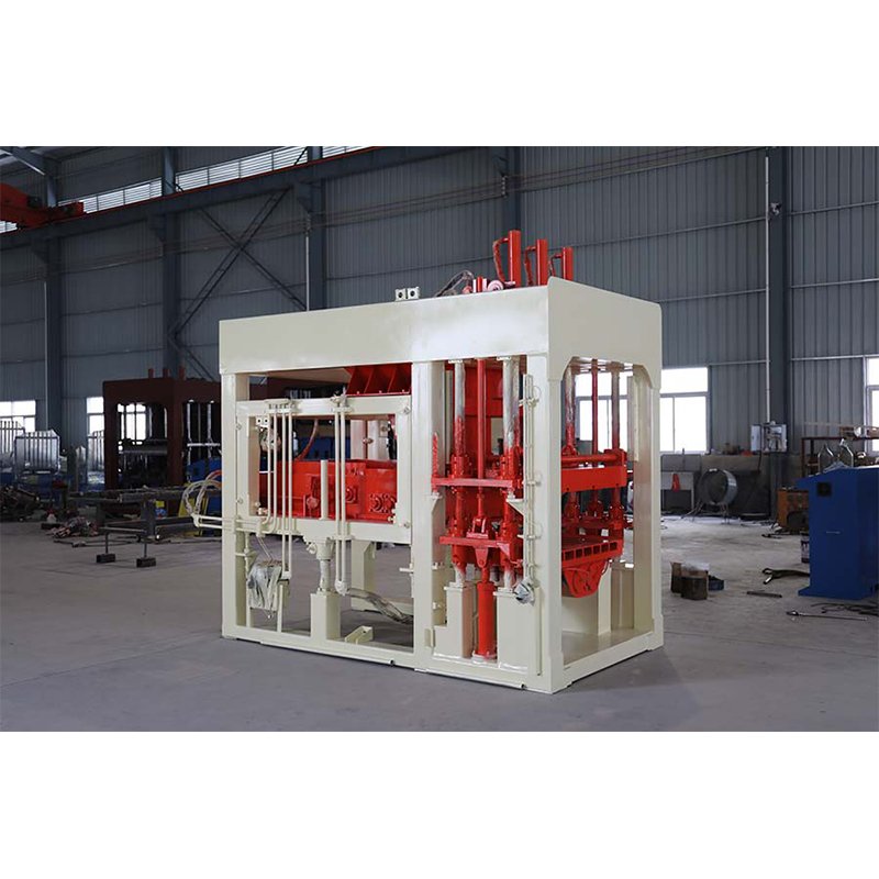 QT12-15 Concrete production brick machine is used for sidewalk brick manufacturing