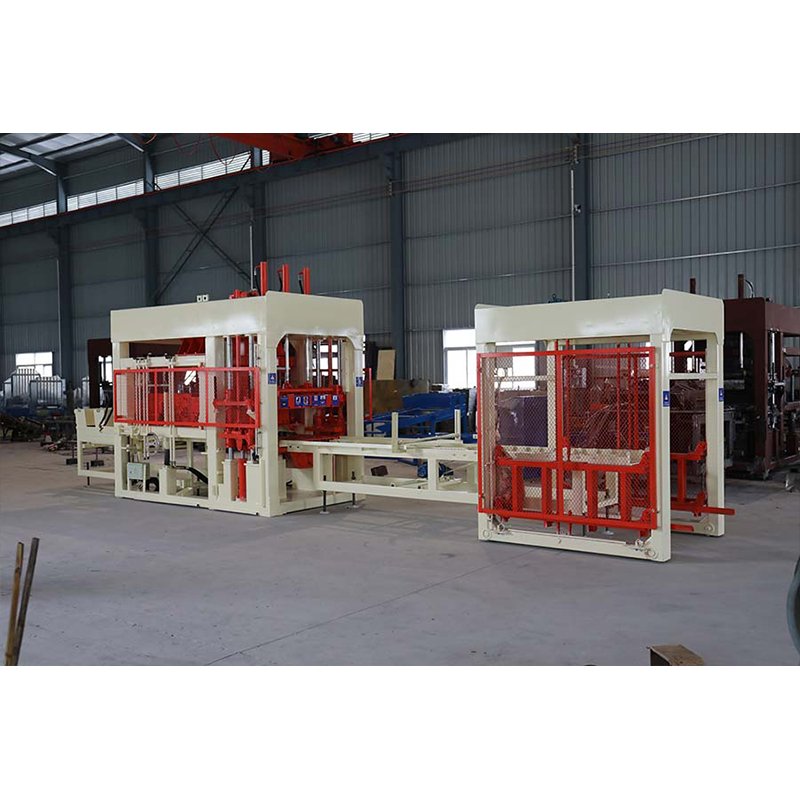 QT12-15 Concrete production brick machine is used for sidewalk brick manufacturing