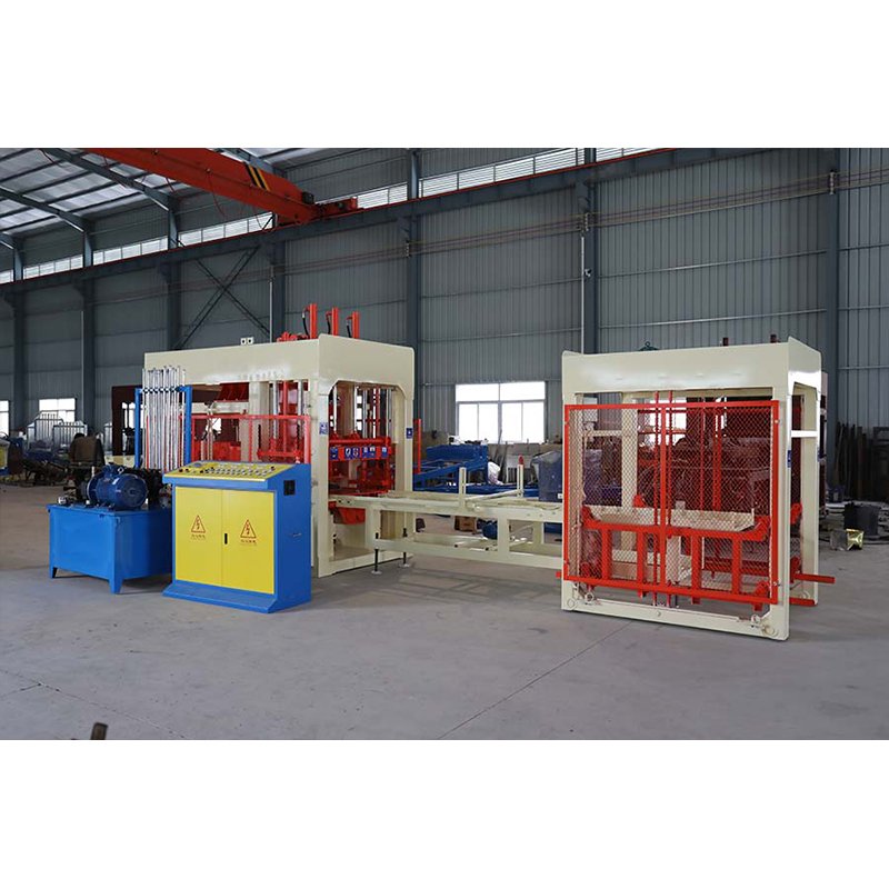 QT12-15 Concrete production brick machine is used for sidewalk brick manufacturing