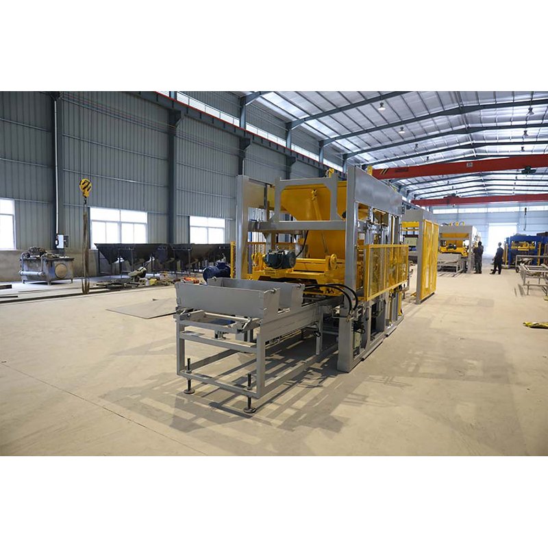 QT12-15 Concrete production brick machine is used for sidewalk brick manufacturing