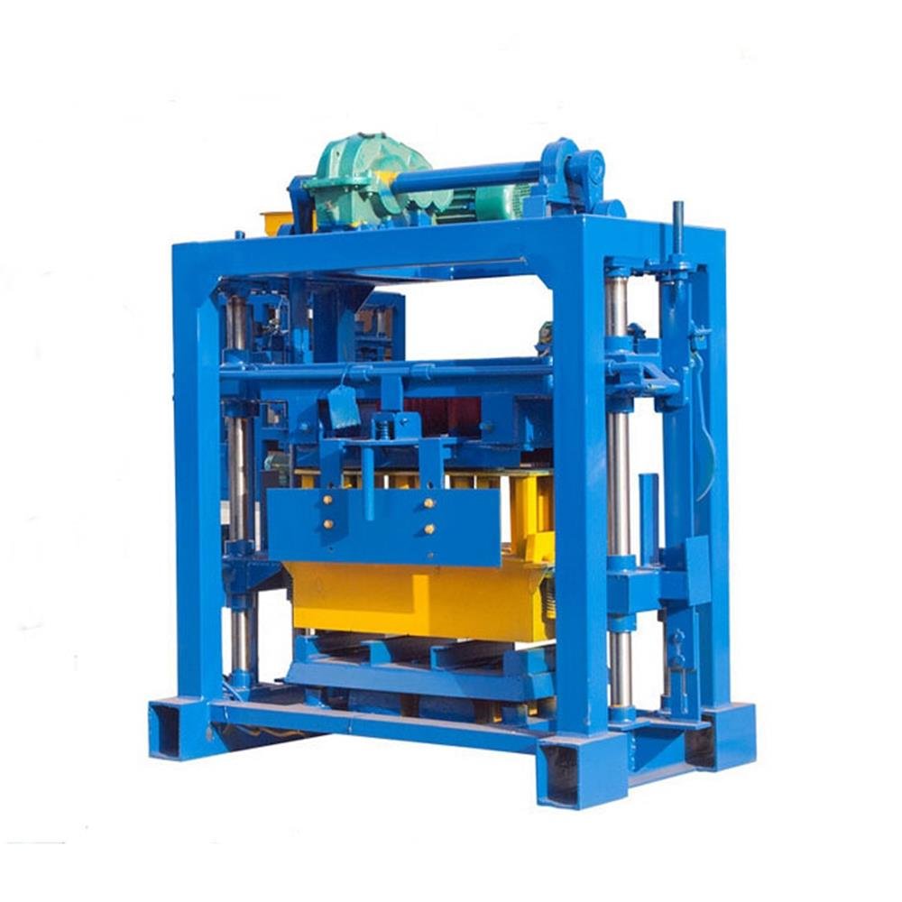 QT4-40 Manual Interlocking Brick Making Machine Diesel Engine Hollow Concrete Block Making Machine Global Long Service Life 1500