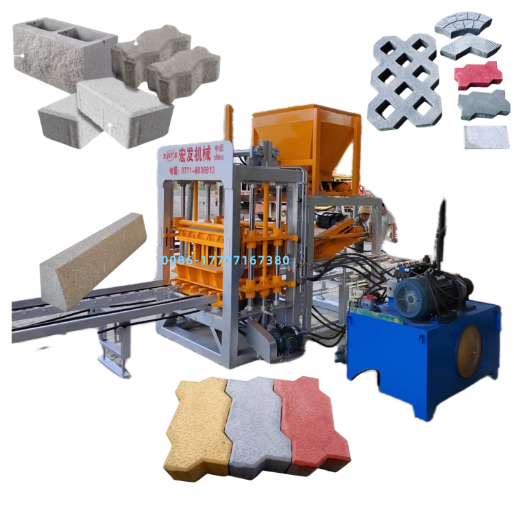 QT 6-12 blocks making machinery paving brick moulding machine CHB hollow block bricks making machinery in Philippine block maker