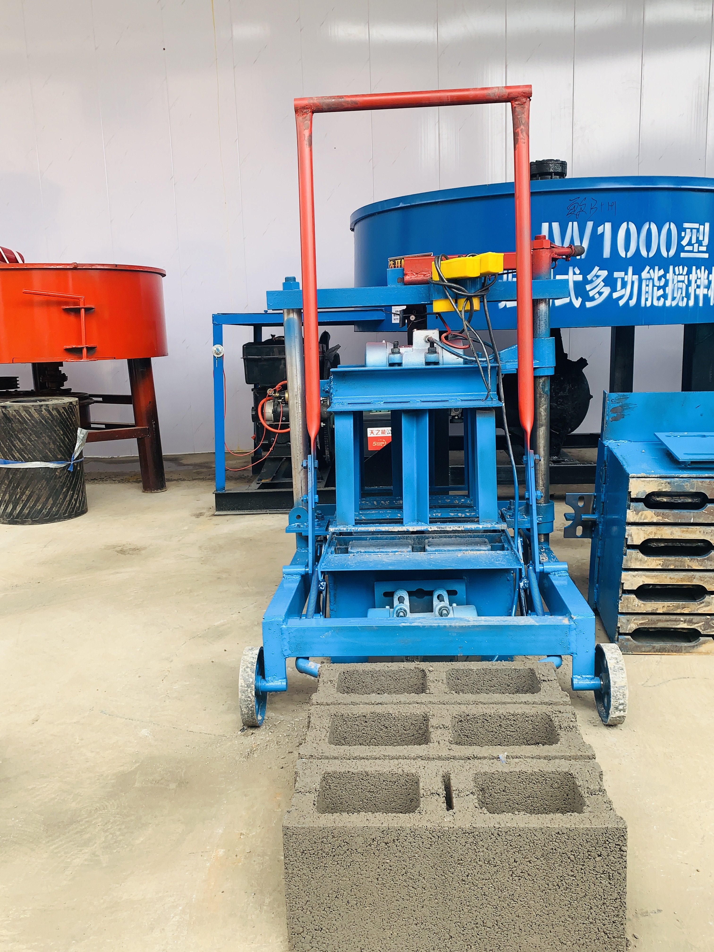 Automatic hollow blocks machine brick making machinery concrete block concrete brick making machinery for small business