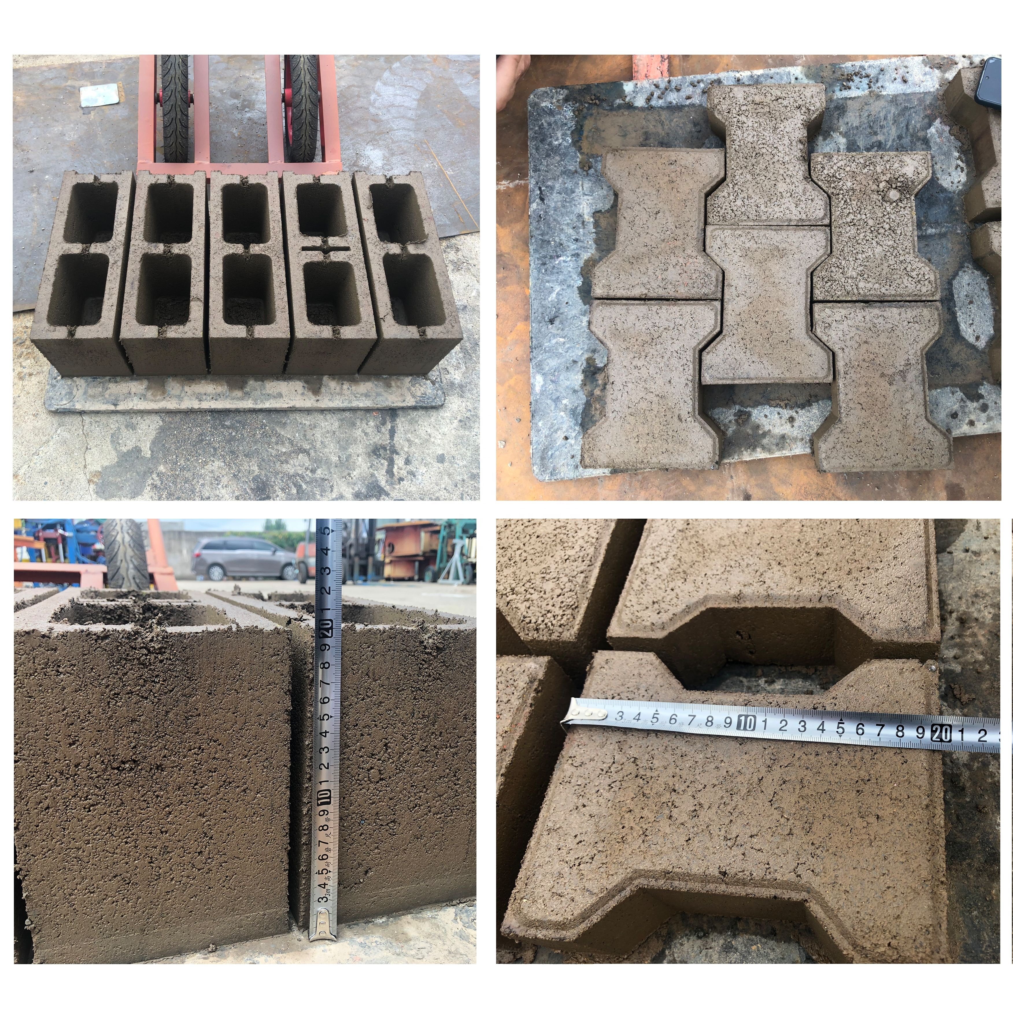 QT40-1 Semi-Automatic brick factory concrete block making machine of Block Making Machine