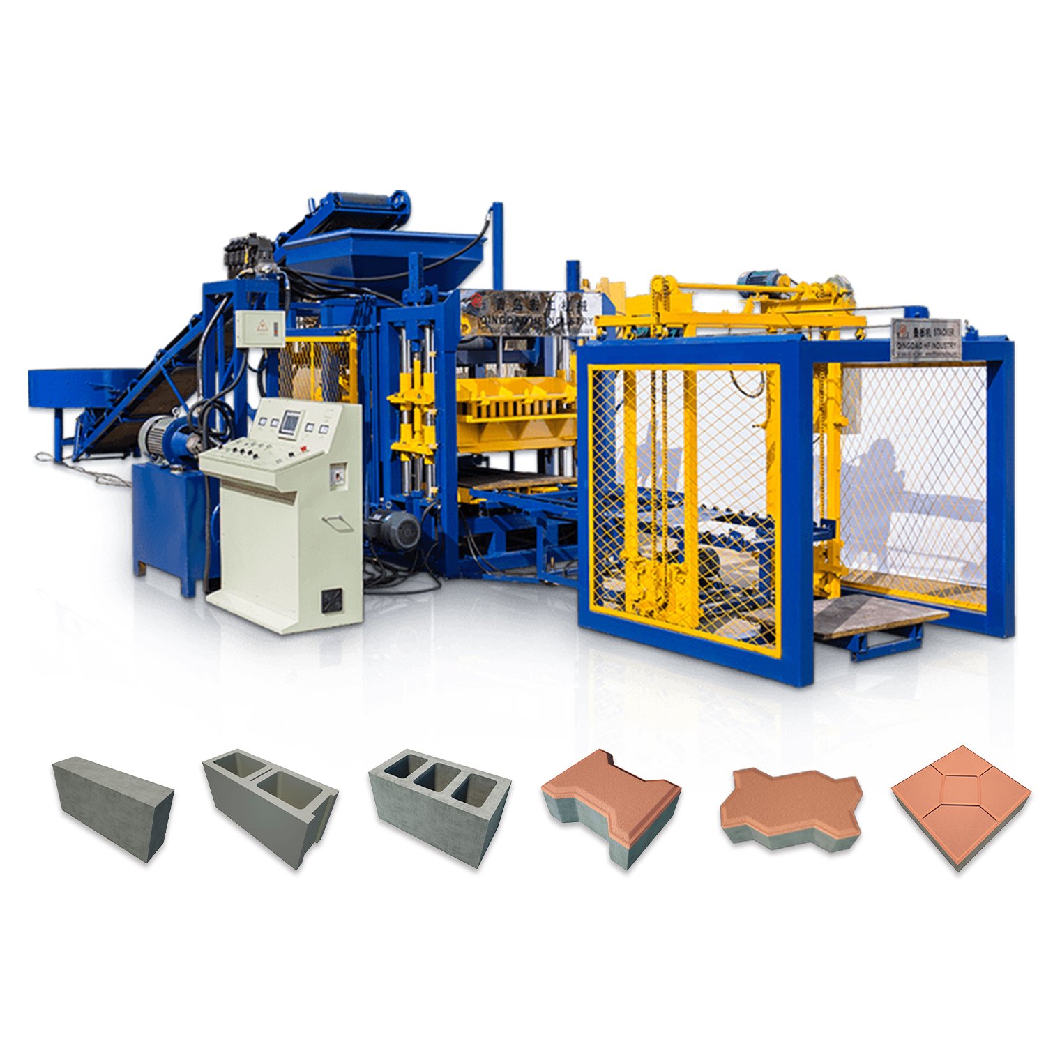 QT4-16 fully automatic face brick making machine south africa