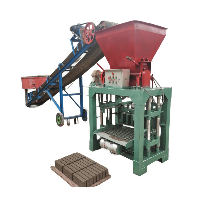 KX4-35B cement brick machine, producing 240-115-50mm long, wide and high standard bricks. Small Block Brick Molding Machine
