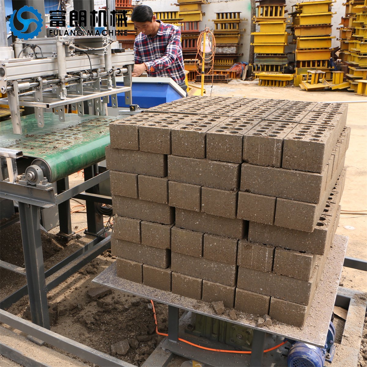 Cement Paver Block Making Machine Automatic Soil Red Mud Brick Maker Clay Brick Making Machine For Sale