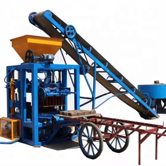 cheap manual cement concrete hollow color paver brick making machine semi automatic block machinery from China