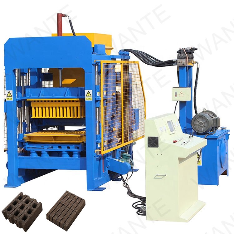 High Quality Automatic Cement Brick Making Machine Hollow Solid Brick Making Machine Production Line QT4-15