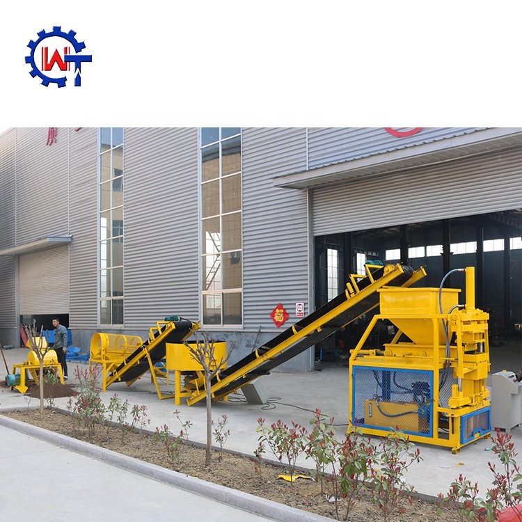 WT2-10 hot sale china full automatic compressed earth clay interlocking brick making machinery block machine