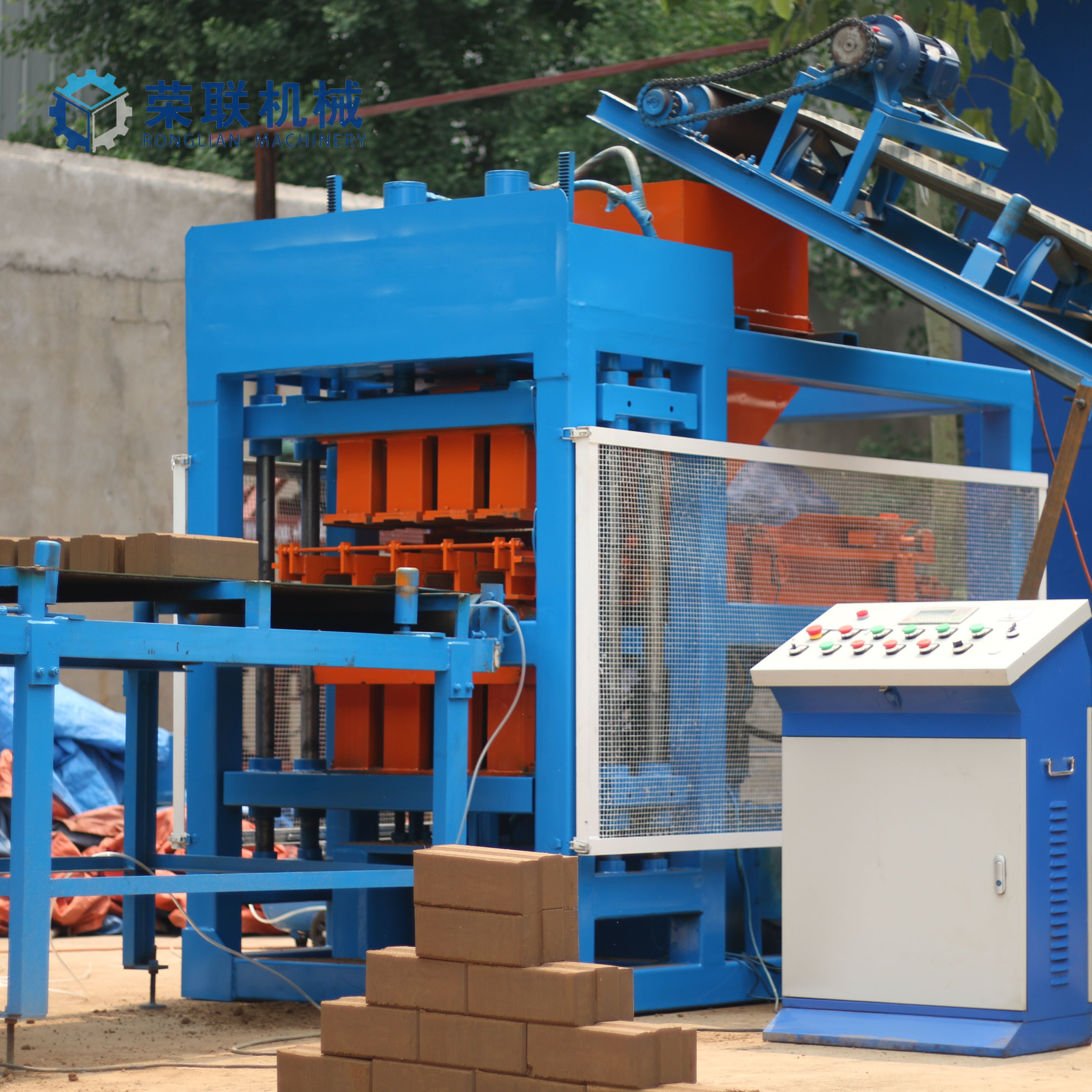 bricks machine production fully automatic mud bricks making machine solid clay brique brick machine