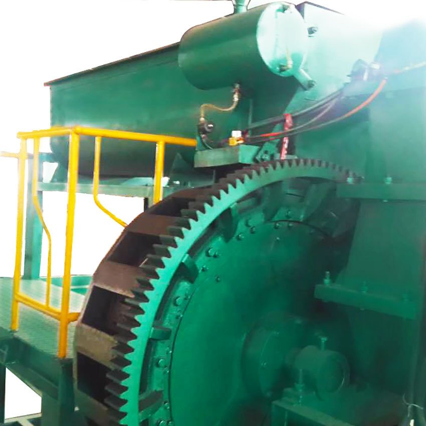 Automatic rotary clay logo brick making machine