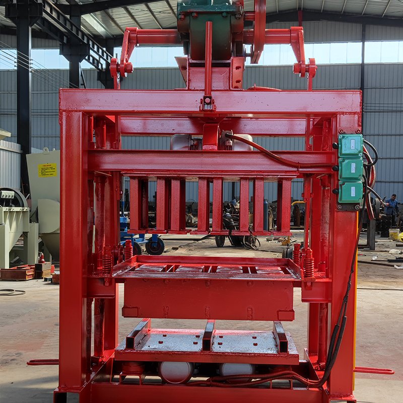 Full automatic low-cost and high-yield building face brick solid hollow concrete brick making machine