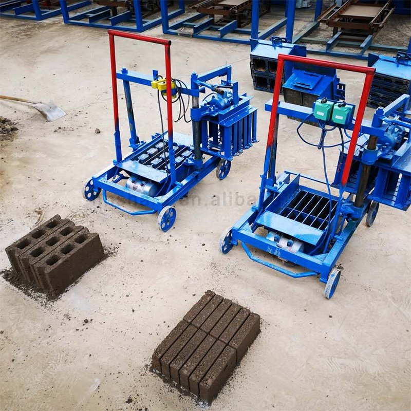 Manual Cement Brick Making Machine Small Mobile Hollow Block Making Machine Price