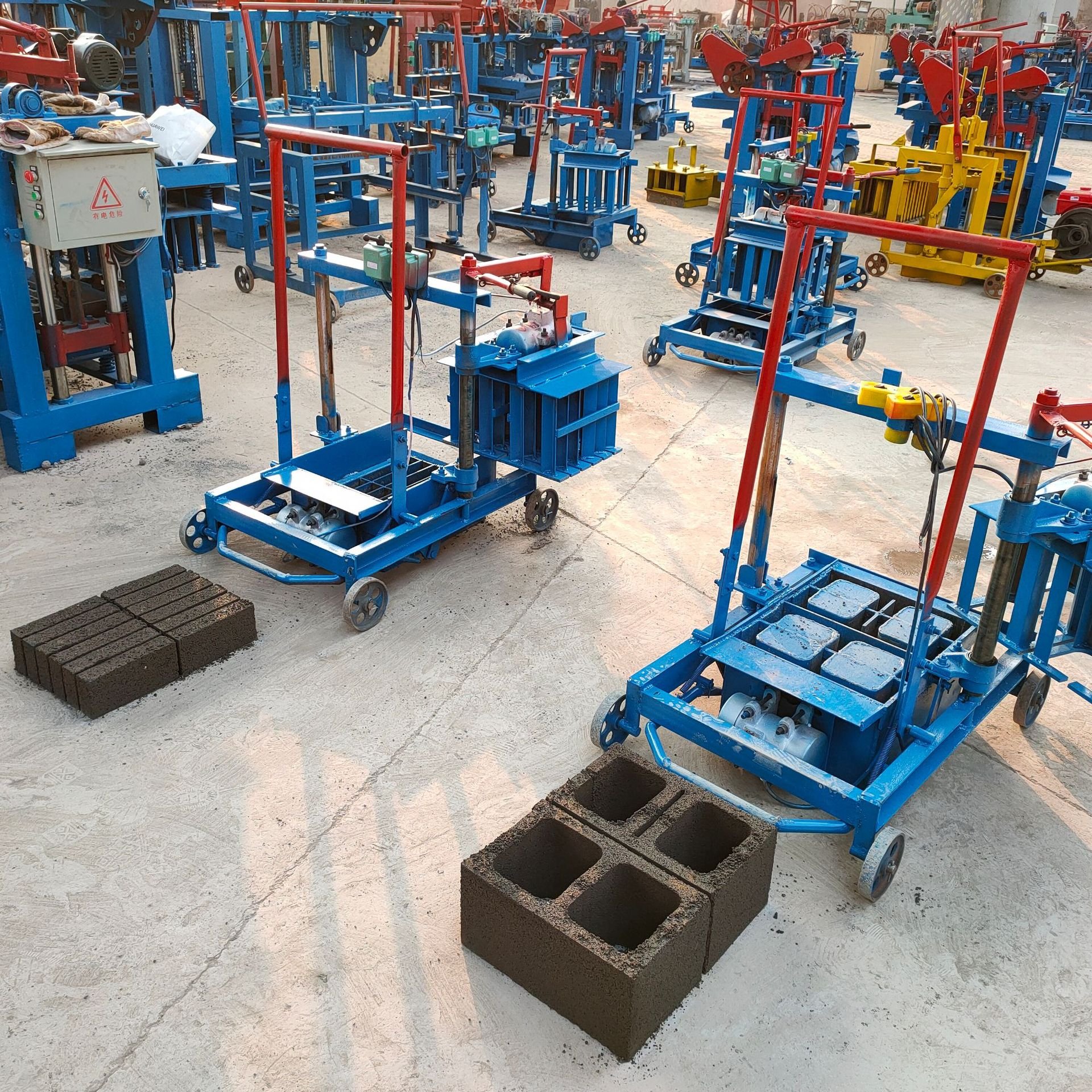 Brick making machinery cement bricks and block making machine small business machine ideas