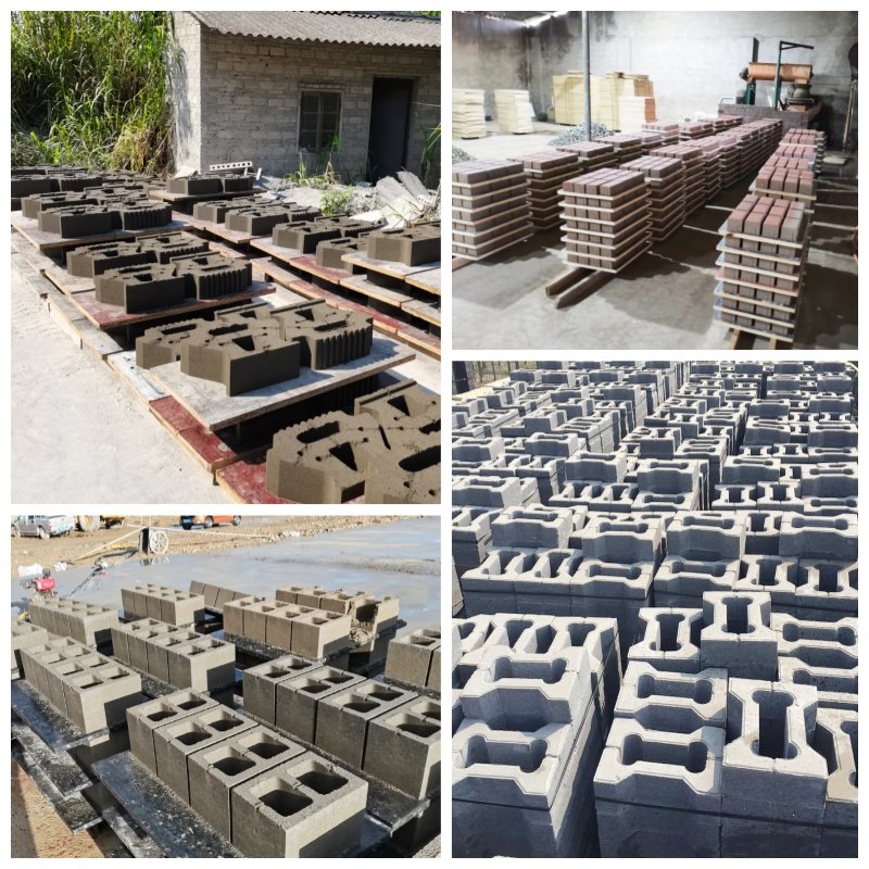 Factory Low Price Small Direct Push Three Piece Hollow Block Forming Brick Making Machine