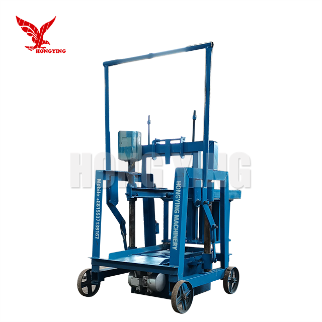 Mini manual egg laying concrete block making machine/hollow paver mobile cement brick making machine