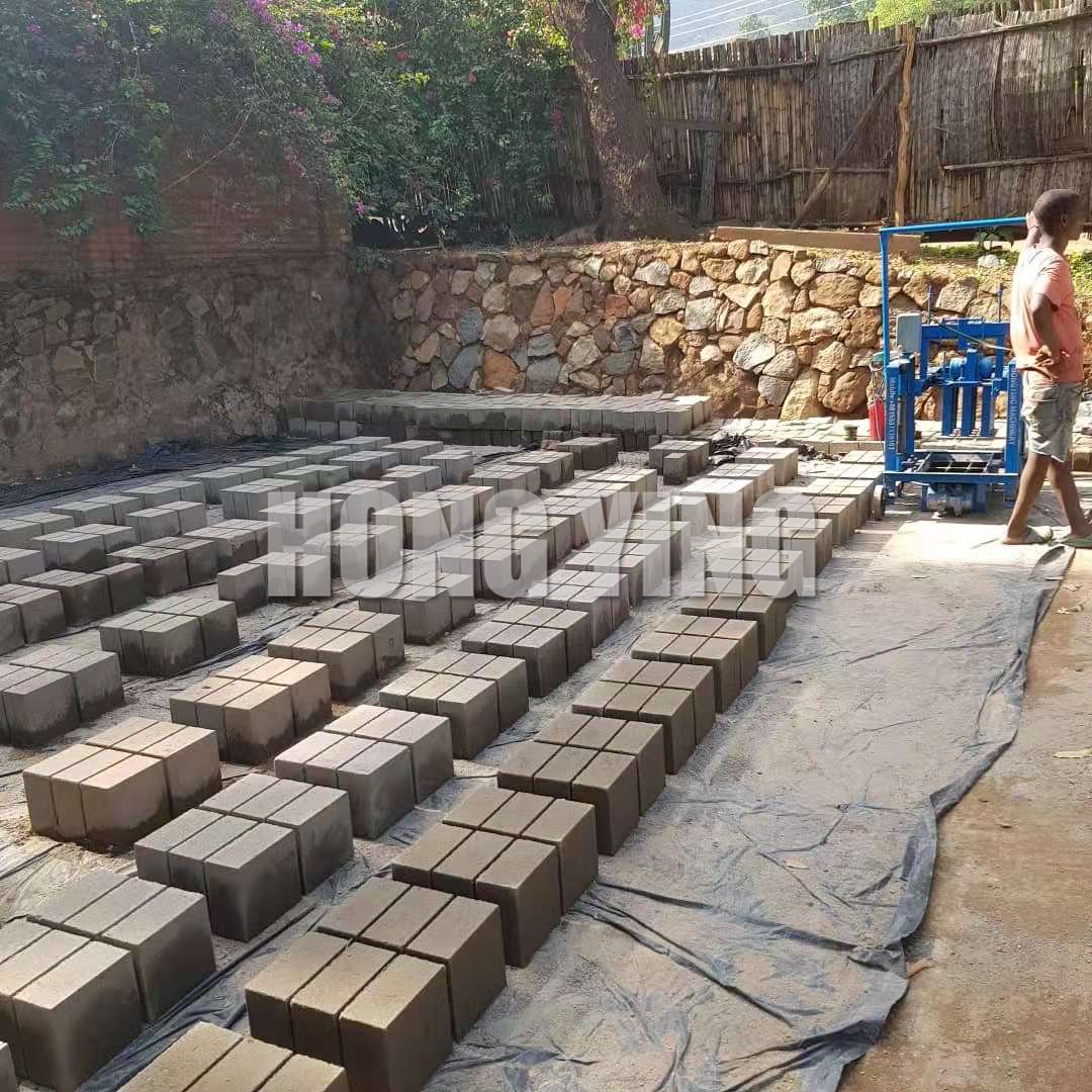 Mini manual egg laying concrete block making machine/hollow paver mobile cement brick making machine