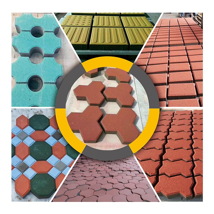 Hongfa construction QT6-15 concrete brick making machinery cement hollow block equipment production line pavement device