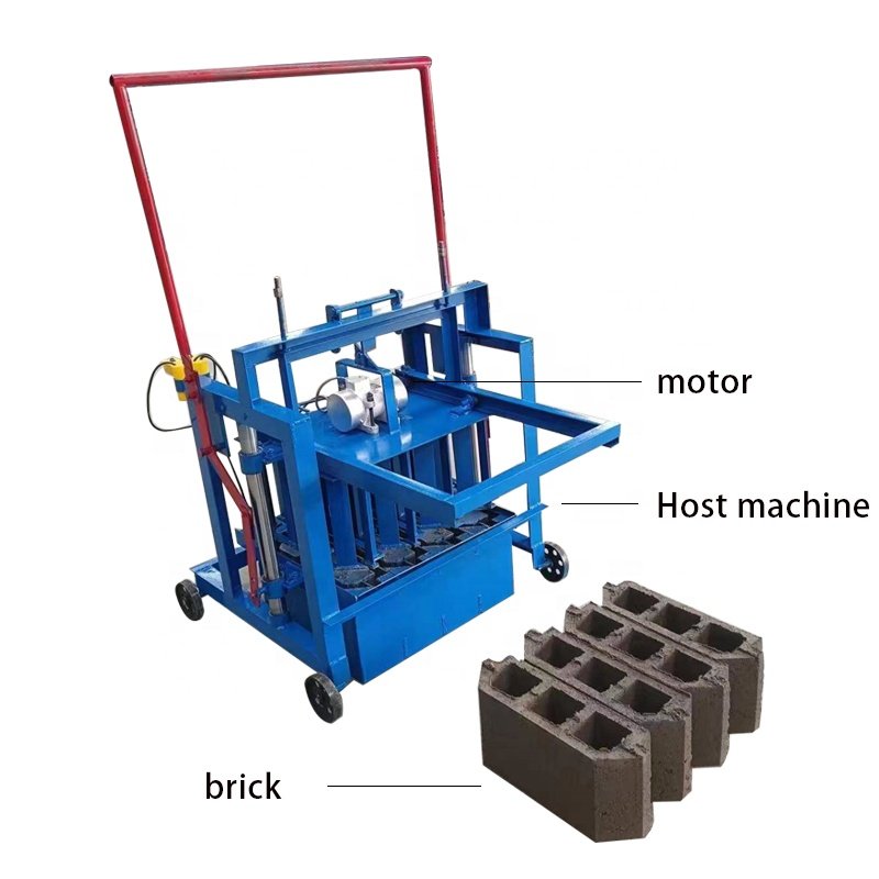 Egg Laying Small Manual Concrete Cement Block Rotation Type Brick Making Machine For Sale In Uganda