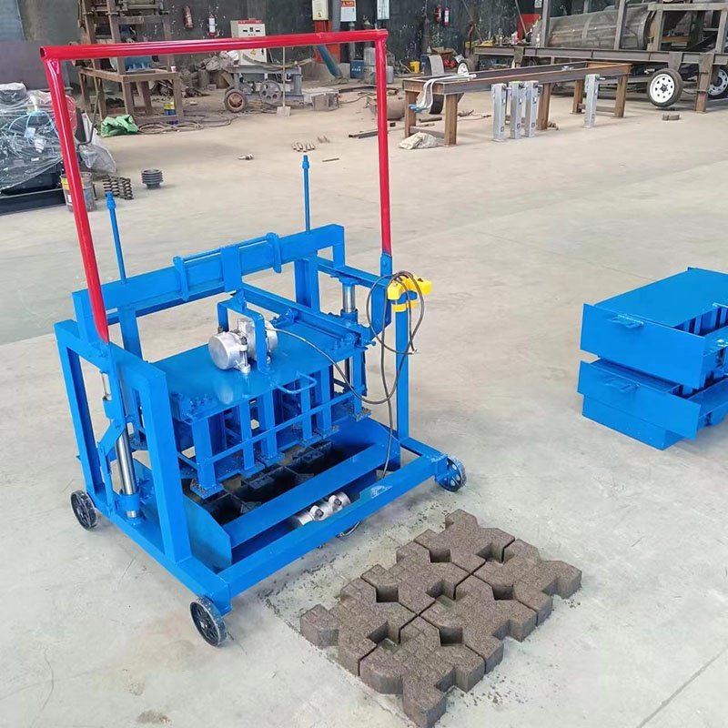 Egg Laying Small Manual Concrete Cement Block Rotation Type Brick Making Machine For Sale In Uganda
