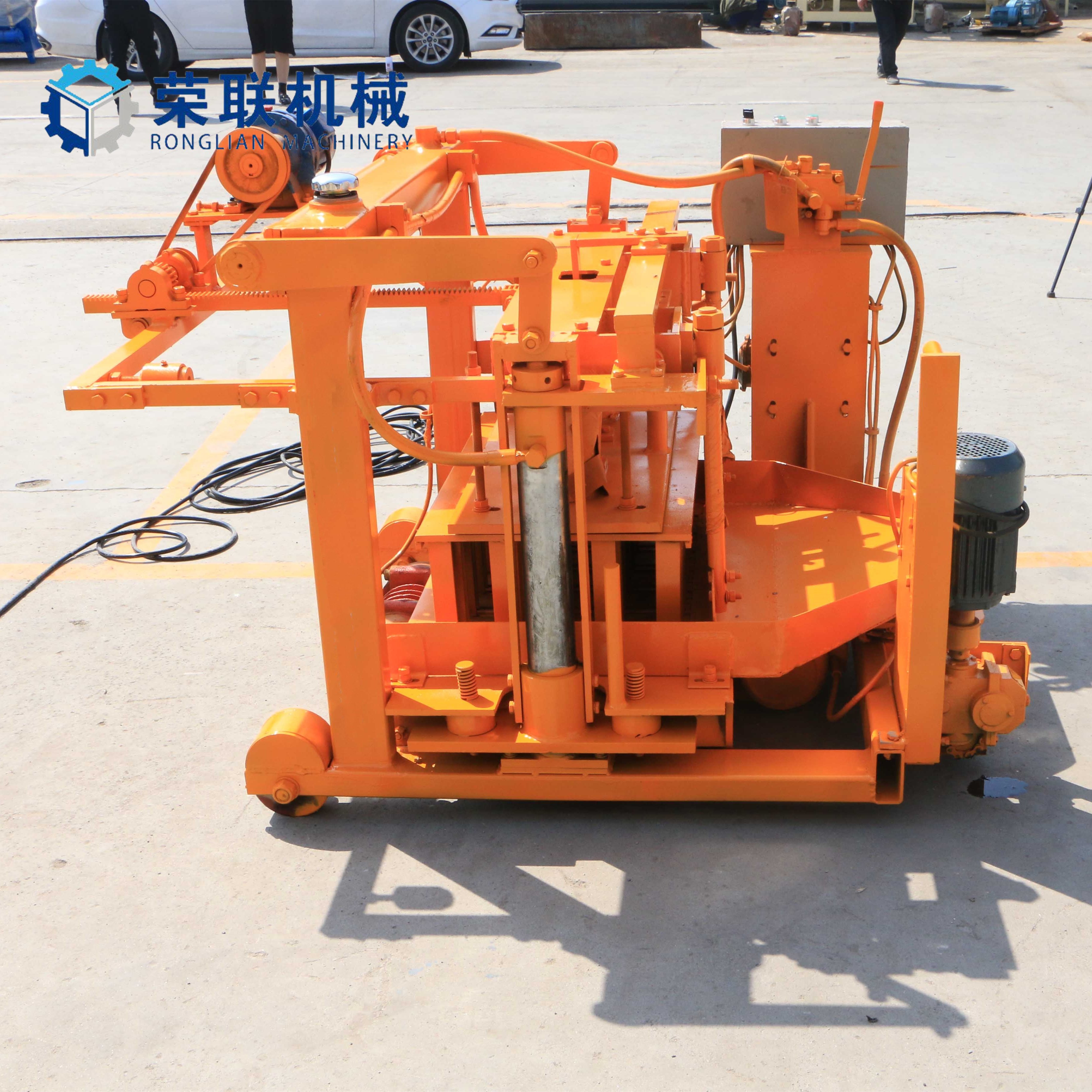 Ronglian factory Qt40-3A Egg Laying Hollow Cement Paver Block Making Machine