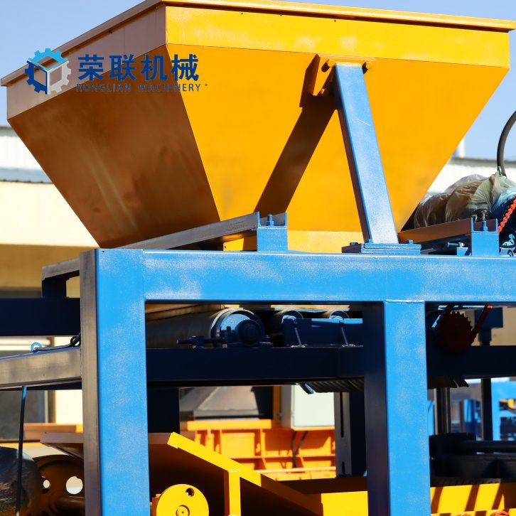 QT12-15 paving cement paving stone cinder bricks making machine with js500 concrete mixer construction block machinery