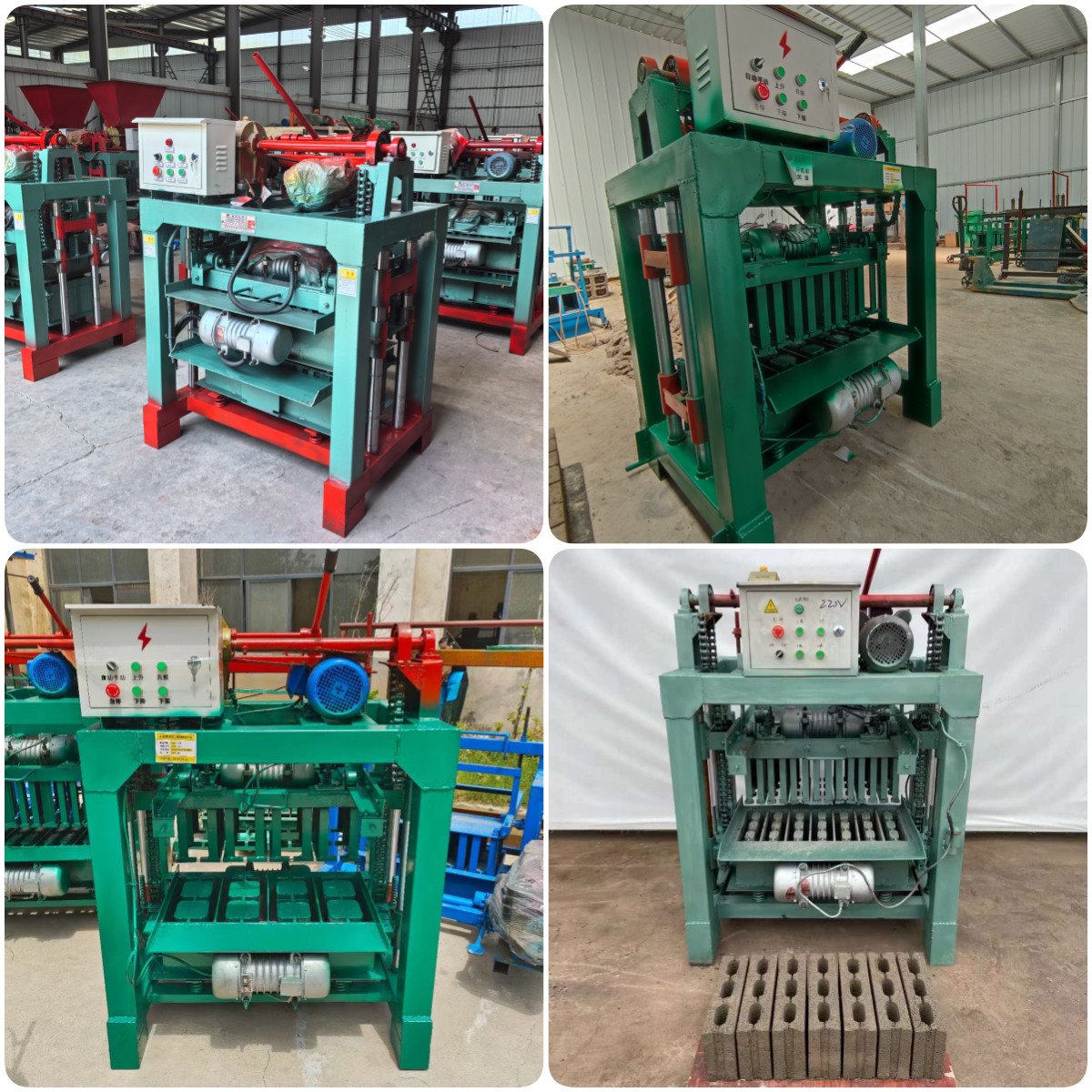 Low Cost Cheap Economical Semi-automatic Brick Machine Block Machine Popular Widely Used In Cote d'Ivoire