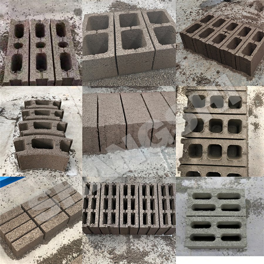 Mobile Hollow Block Making Machine Concrete Brick Production Machine for Sale