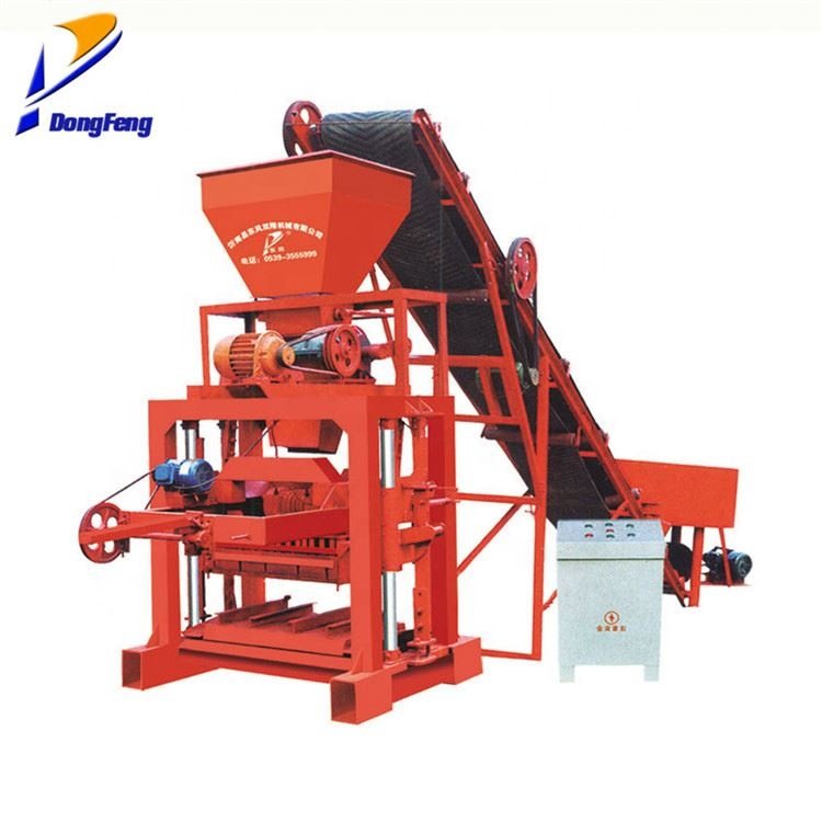 QT4-35 hydraulic interlocking mobile semi-automatic brick machinery