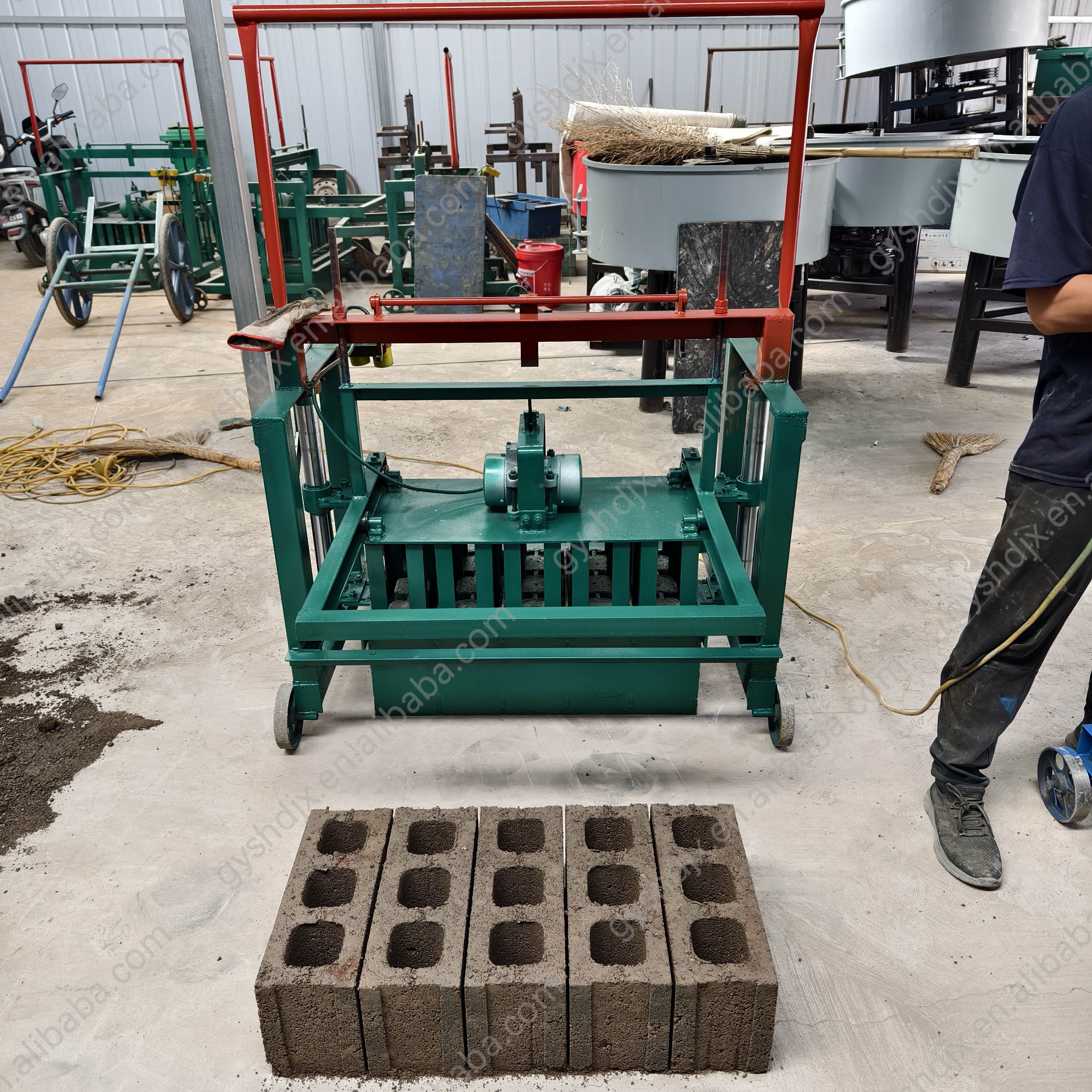 Egg Laying Small Manual Concrete Cement Block Brick Making Machine For Sale Cement Block Machines Hollow Block Making Machine