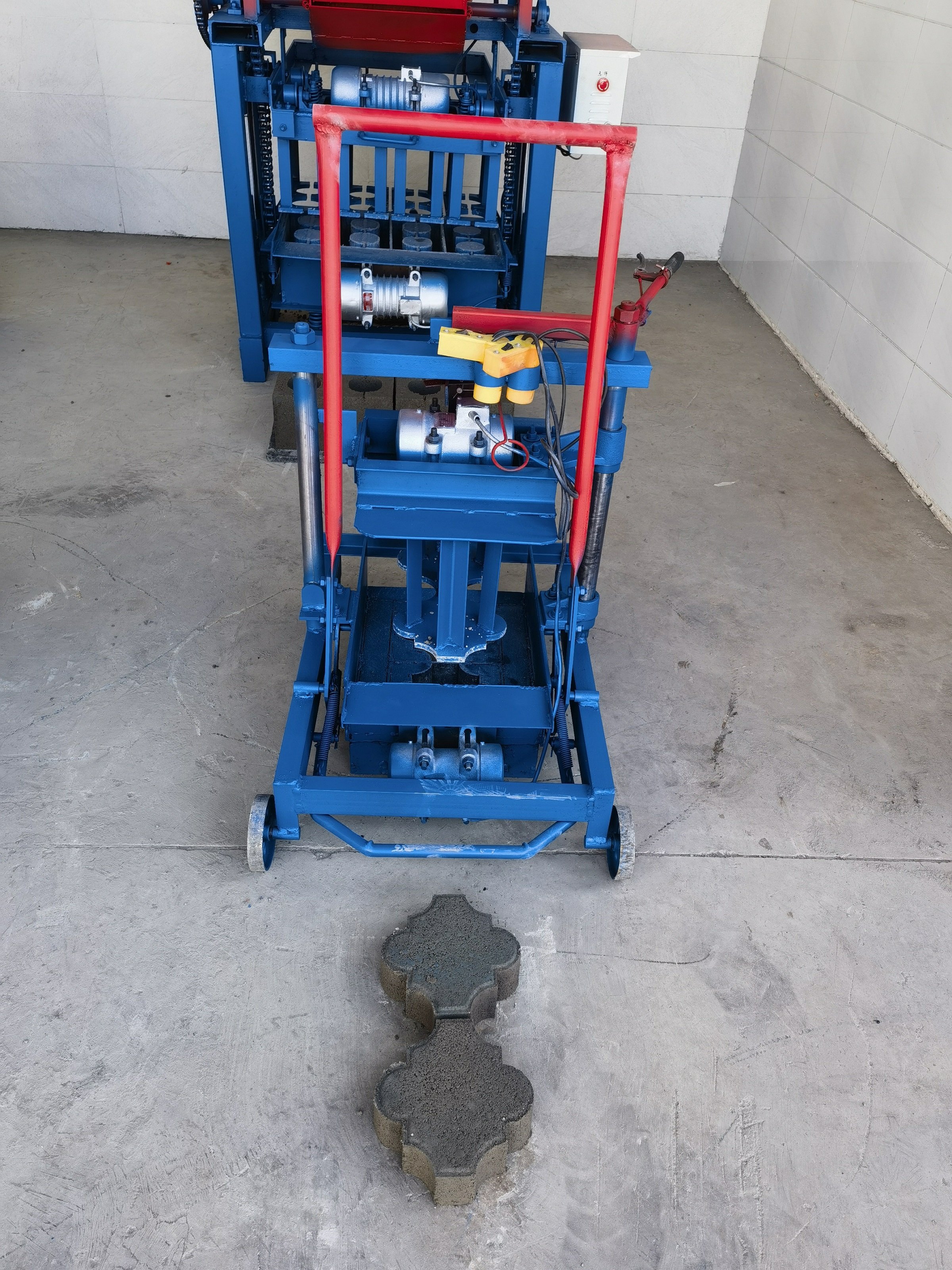 Africa manual hollow brick making machine concrete block molding machine small no burn brick making machine