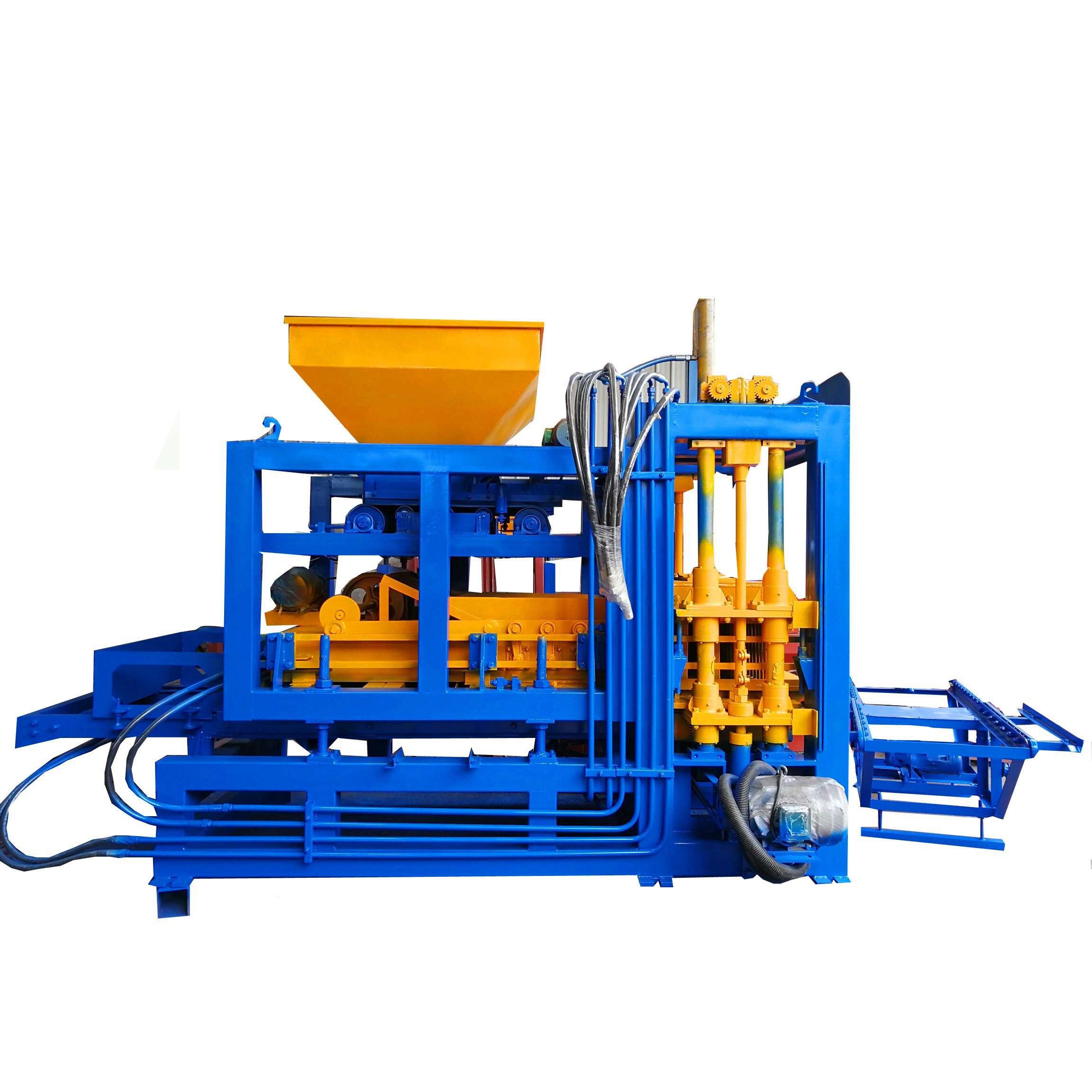 QT4-15 fully automatic cement block bricks making machine hollow block machine interlocking brick machine