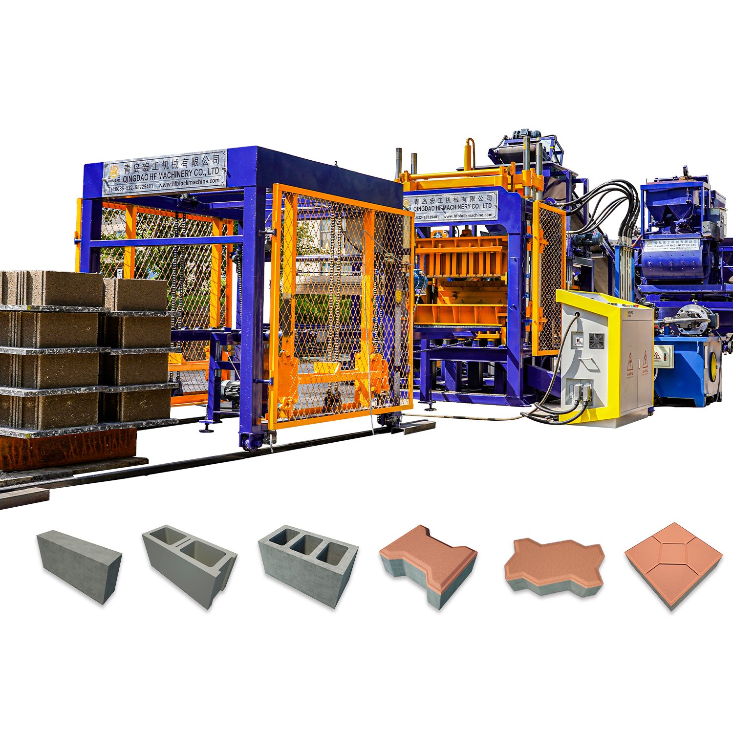 QT5-15 Automatic Hydraulic Concrete Block Making Machine Price Cement Brick Making Machine Diesel Engine Block Machine from Real