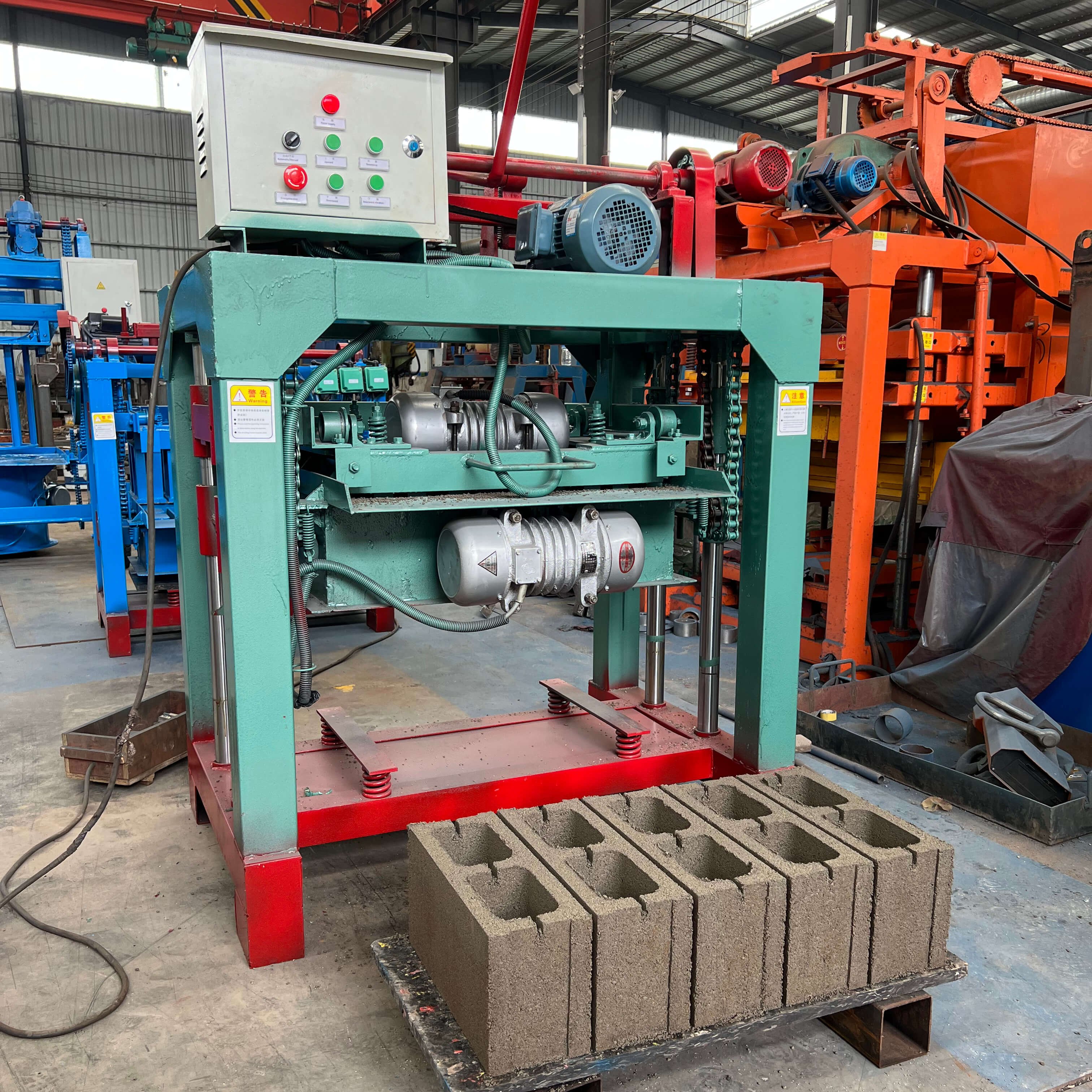 Automatic Hollow sand paving laying moulding Concrete paver block cement brick making machine price