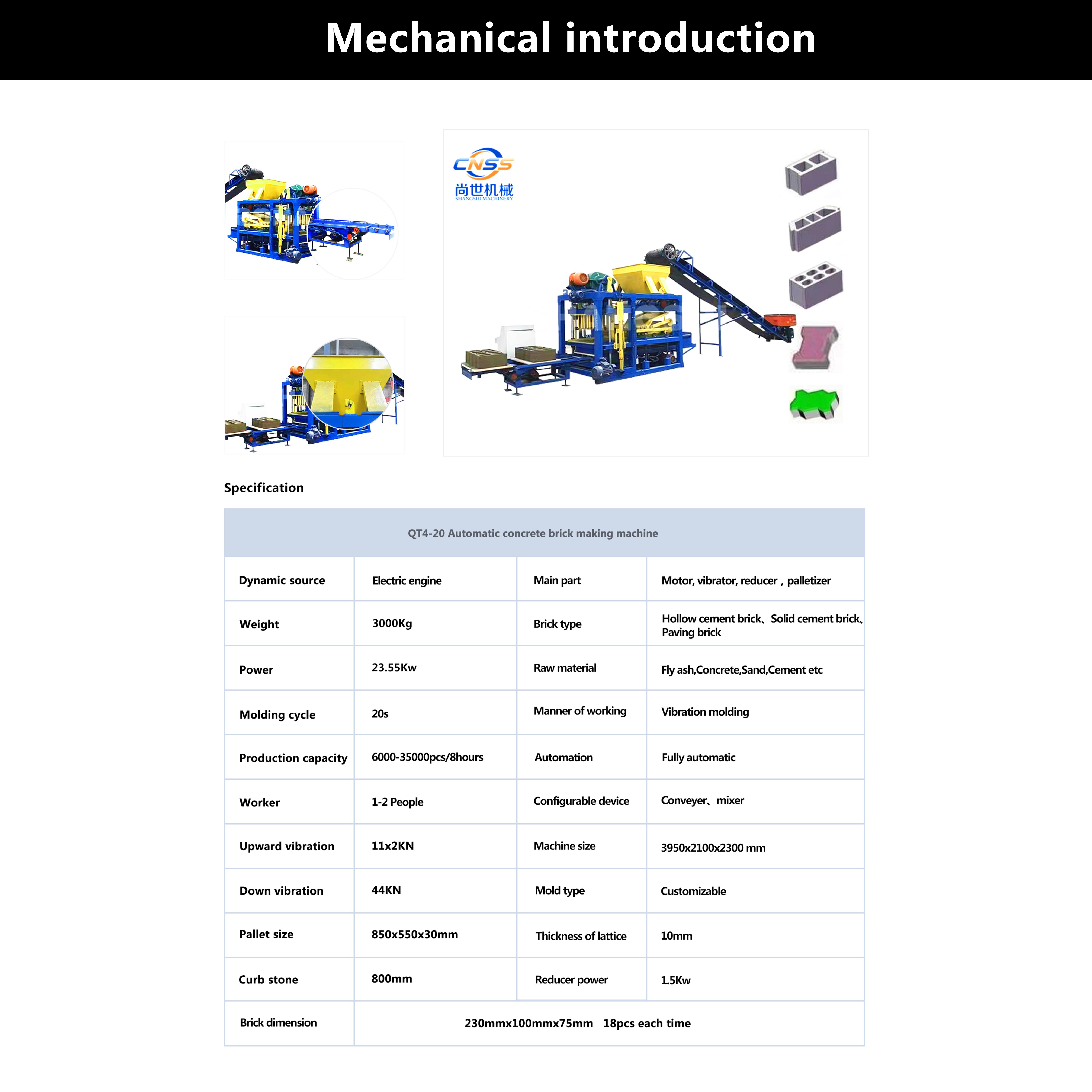 Concrete And Cinder Block Hollow Block Hallow Moulding Machine Cement Concrete Masonry Machine