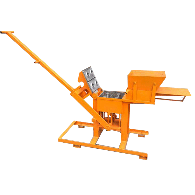 Diesel engine recycled plastic and sand mobile manual cement mud concrete cement block brick making machine