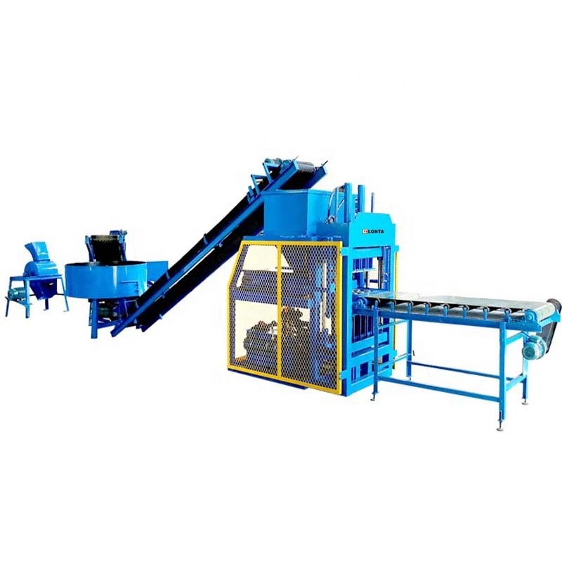 LONTA LT4-10 full automatic hydraulic hollow solid paver mould compressed earth soil mud clay brick block making machine brique