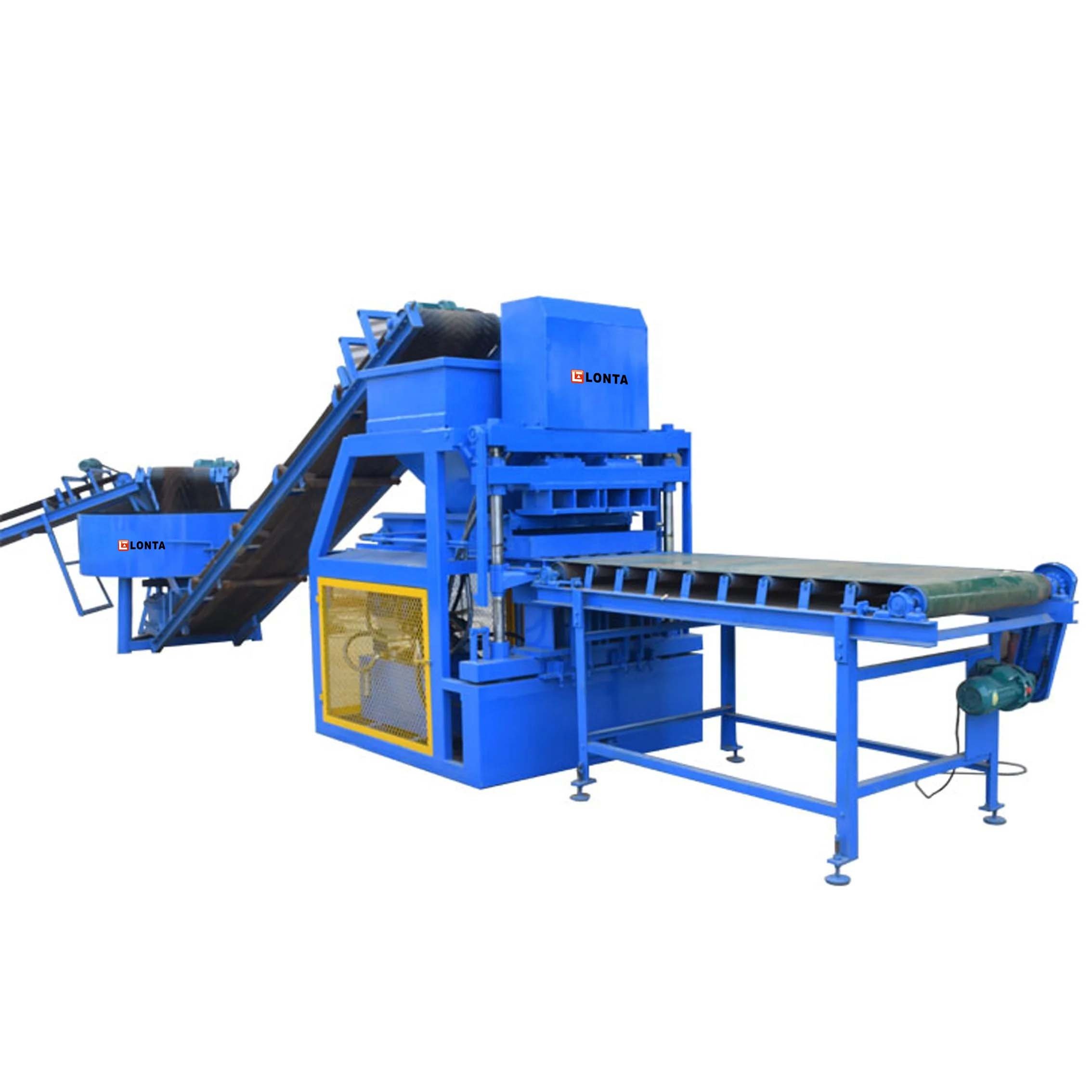 LONTA LT4-10 full automatic hydraulic hollow solid paver mould compressed earth soil mud clay brick block making machine brique