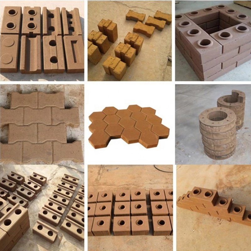 LONTA LT4-10 full automatic hydraulic hollow solid paver mould compressed earth soil mud clay brick block making machine brique