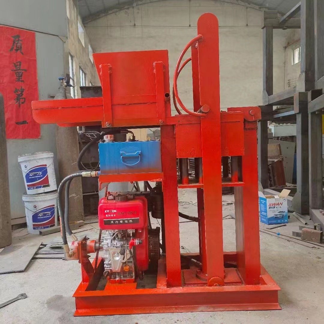 New hot small hollow brick forming machine free of burning brick machine mobile clay press machine