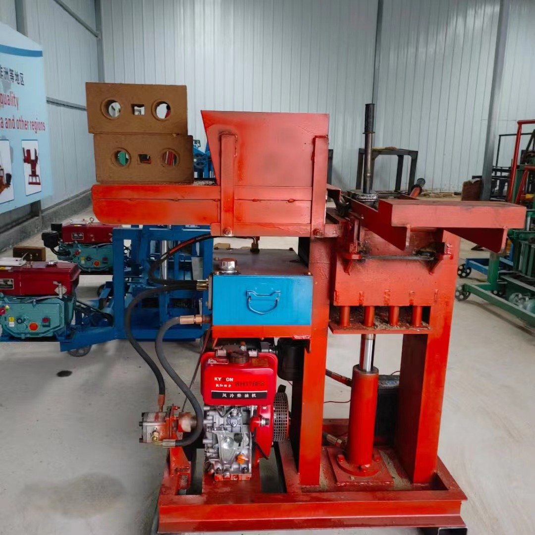 New hot small hollow brick forming machine free of burning brick machine mobile clay press machine