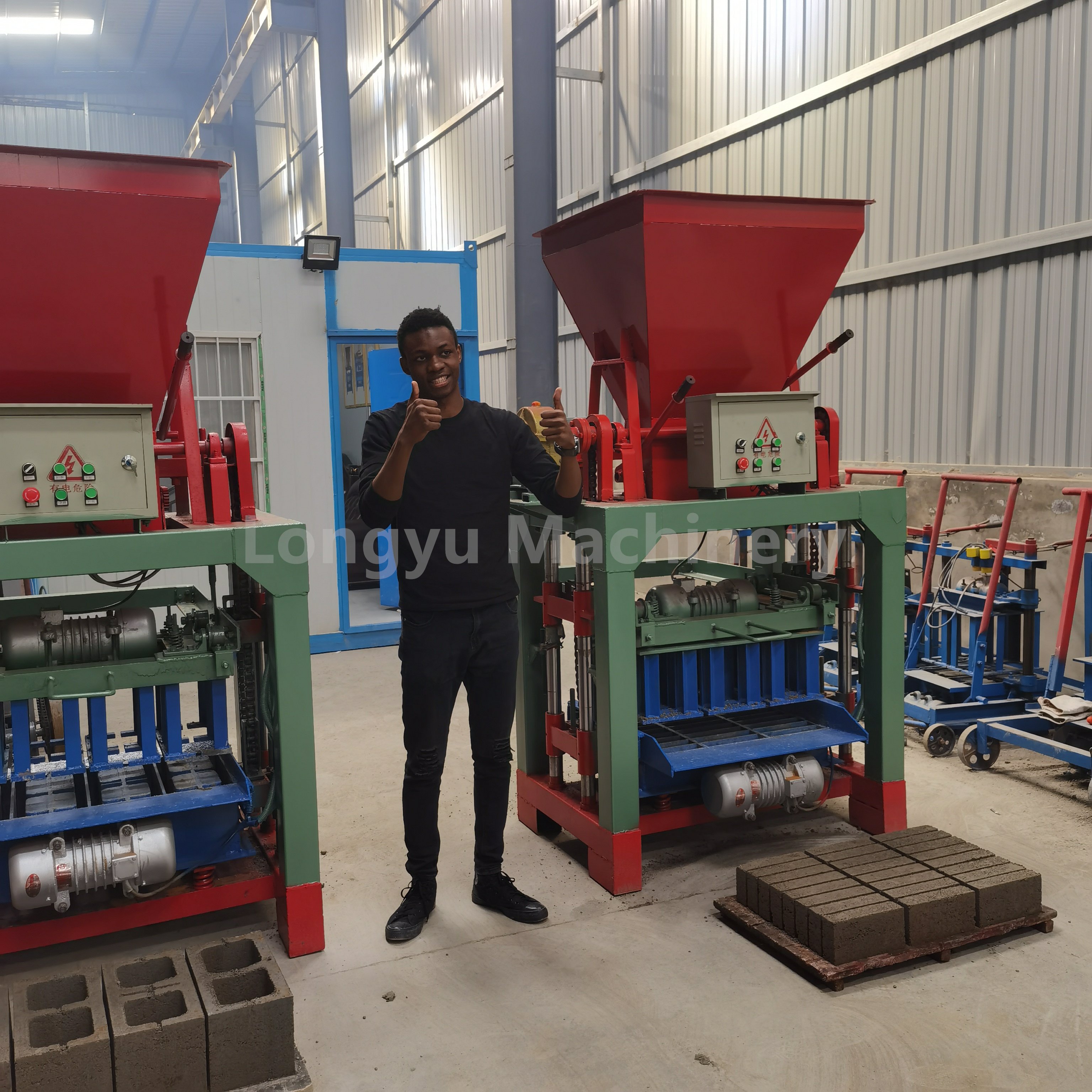 Best-selling for 4-35B semi-automatic hollow blocks brick making machine
