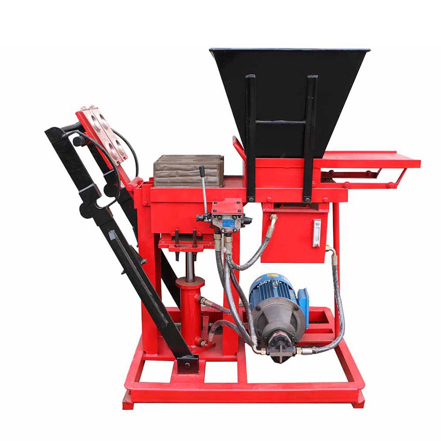 Easy to Operate Diesel Engine Manual Portable Hydraulic Hollow Clay Concrete Cement Block Brick Making Machinery