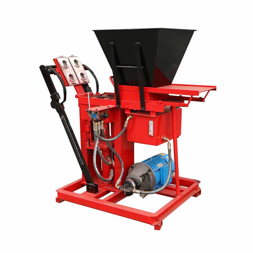 Easy to Operate Diesel Engine Manual Portable Hydraulic Hollow Clay Concrete Cement Block Brick Making Machinery