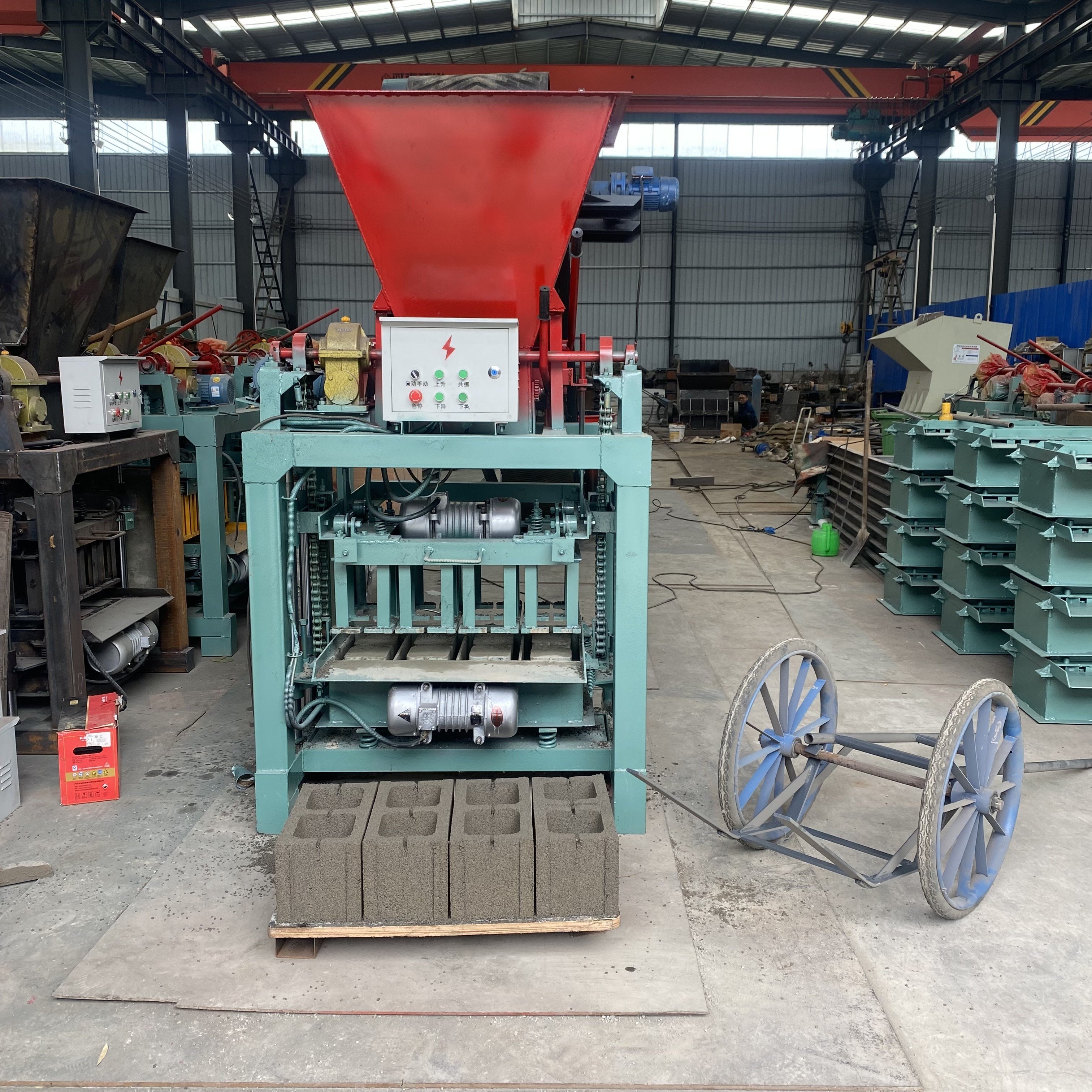Full automatic bricks making machine sintered bric rotory type fly ash brick making machine