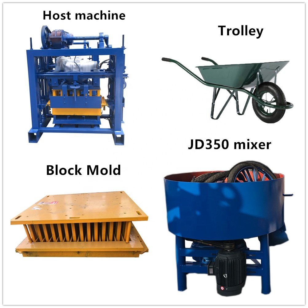 Compressed Concrete Hollow Brick Making Machine Auto Solid Cement Block Brick Making Machine Automatic Brick Making Machinery