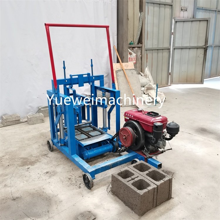 Popular Recycled Building Material Block Brick Making Machine Diesel Engine Cement Concrete Mobile Block Machine For Sale